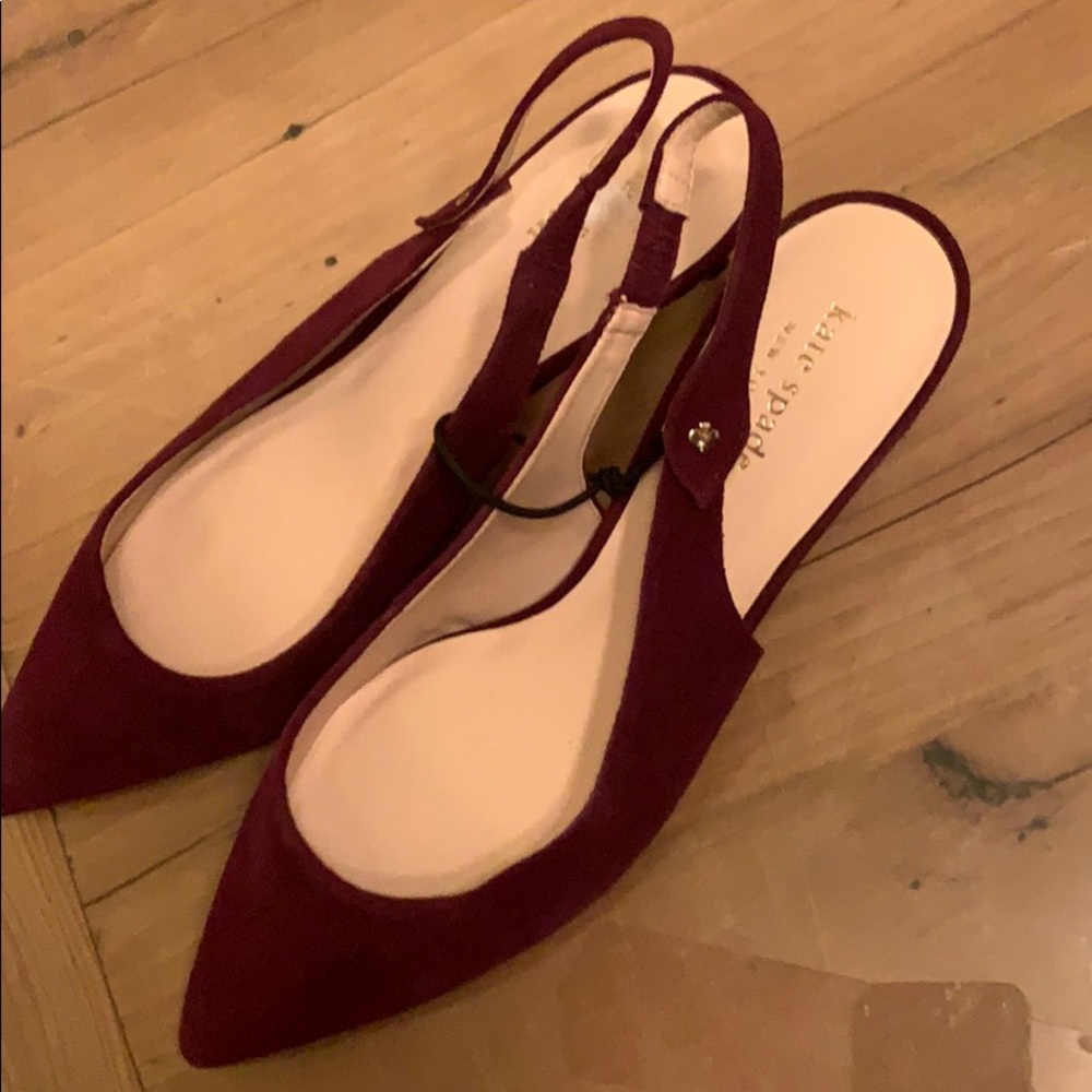 Kate Spade Burgundy Heels